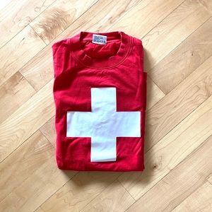 Red Swiss Flag t-shirt (size M)